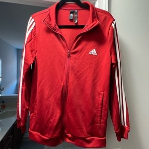 Adidas 3-stripe Track Jacket (Red)